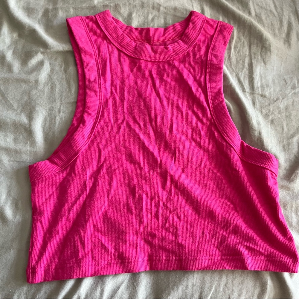 Shiny by Nature Tank Top in Flamingo